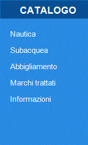 Catalogo: nautica, subacquea, abbigliamento, marchi, informazioni