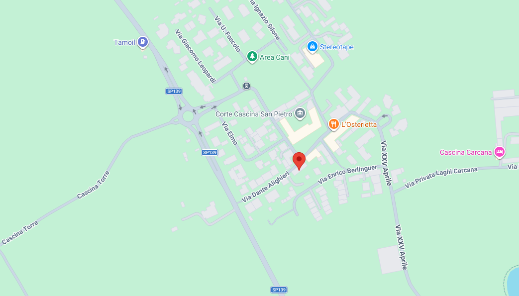 Mappa della Locanda dei Navigli a Zibido San Giacomo
